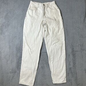 Moda International Jeans The London High Rise Womens Size 10 Taper Mom Cream